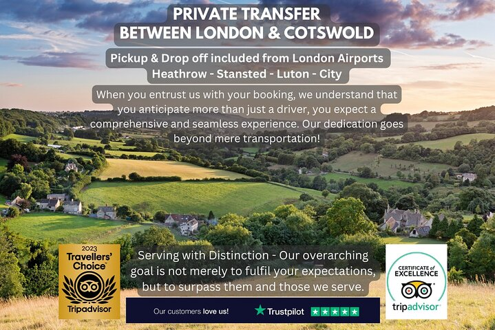 London to Cotswold - Private Transfer - Meet & Greet  - Photo 1 of 5